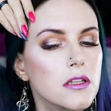 subtle purple makeup tutorial by phyrra