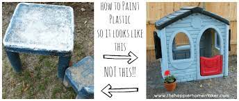 How To Paint Plastic Outdoor Toys