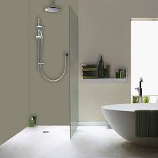 three panel coloured shower kit the