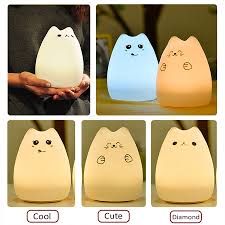Color Changing Cat Night Light I Love Cyber Shopping