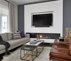 Recessed Space For Tv And Sound Bar