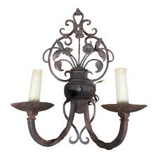 Antique French Wrought Iron Sconces