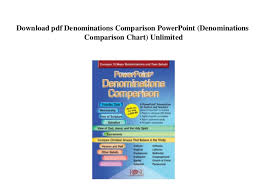 Download Pdf Denominations Comparison Powerpoint