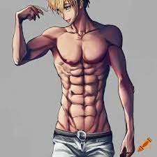 Hot anime guy abs