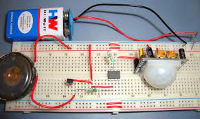 burglar alarm project with circuit diagram