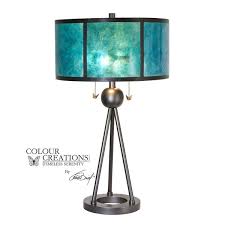 Blue Green Glass Table Lamp Adt563cc