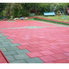 playground rubber brick rubber tiles