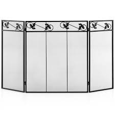 3 Panel Fireplace Screen Decor Cover