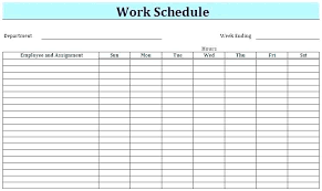 Calendar Planner Template Excel Work Schedule 5 Days