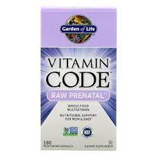 vitamin code raw prenatal 180