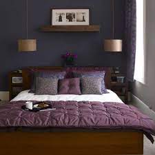 bedroom ideas purple and brown