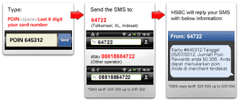 sms service hsbc indonesia