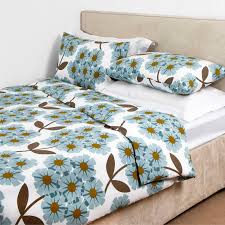 Rhododendron Print Duvet Cover Double