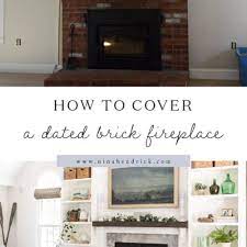 Cover A Brick Fireplace With Wood