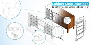 cabinet drawings to convey design