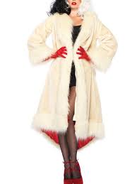 Cruella Emma Stone Long Fur Coat