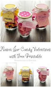 mason jar valentine candy gifts free