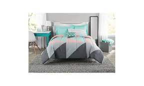 Off On Mainstays Grey Teal Bed In