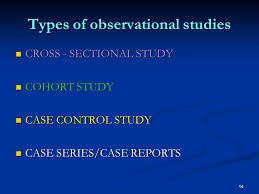 Session    Lecture Outline YouTube   Overview of types of case control studies    