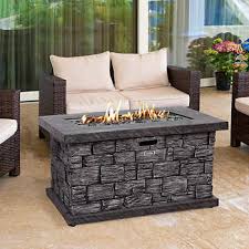 10 best gas fire pit tables in 2020 rectangular, square & round tables. Faux Concrete Gas Fire Pit Costco