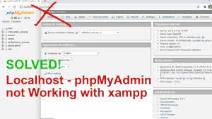 how to fix localhost and phpmyadmin not