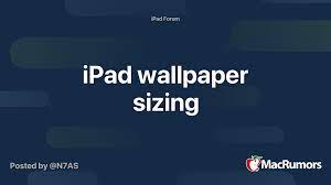 iPad wallpaper sizing