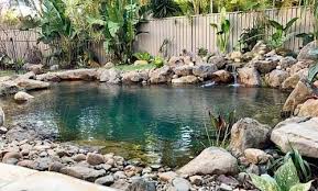 Rocks Recreational Pond For Outdoor