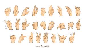 Sign Language Set Vector Download