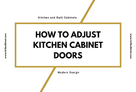 how to adjust kitchen cabinet doors