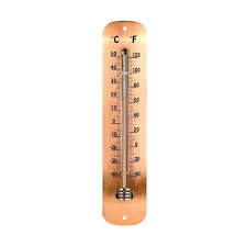 Buy Garden Thermometer Copper Plated