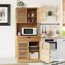 kitchen pantry cabinet storage hutch
