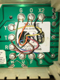 Below are the image gallery of trane weathertron thermostat wiring diagram, if you like the image or like this post please contribute with us to share this post to your social media or save this post in your device. I Need Thermostat That Will Work With My 8 Wire Heat Pump System Trance Thermostat Unit Was Installed In 2003 Tried