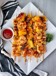 y pineapple shrimp skewers