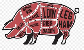 Pig Cartoon Clipart Pig Meat Red Transparent Clip Art