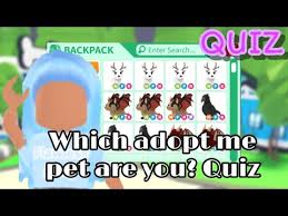 Don't wait any longer and get the rewards you deserve as soon months ago there is not any active and valid codes for roblox adopt me. Which Adopt Me Pet Are You Adopt Me Quiz Roblox Youtube