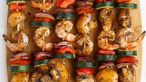 mexicana shrimp and vegetable kabobs