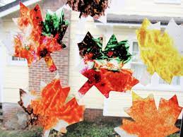 How To Make Stained Glass Leaves For Kids