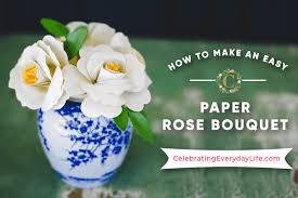 how to make an easy paper rose flower