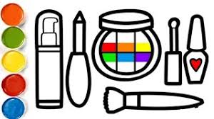 how to draw makeup kit you