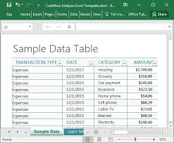 Berikut cara membuat jurnal umum di excel: Analisis Cashflow Excel Template