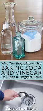 vinegar to clean clogged drains