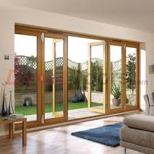 Image Of Nuvu Oak Folding Doors Fully