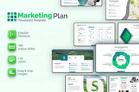 clean marketing plan powerpoint