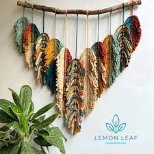 Wall Macrame Feather
