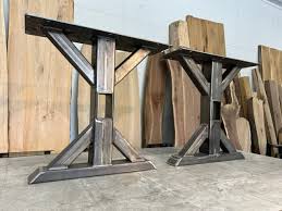 ohiowoodlands raw steel dining table