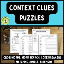 Context Clues Tier 2 Voary Puzzles
