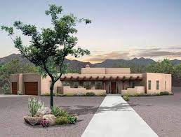 Adobe House Plan With 2016 Square Feet