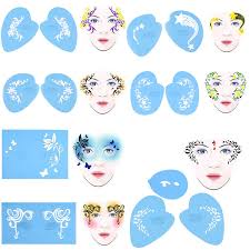 art stencil template festival makeup ebay
