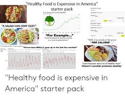 Healthy Food Is Expensive In America Starter Pack Nutrition
