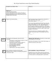 Shared Reading Small Group Lesson Plan Template Docx Mrs